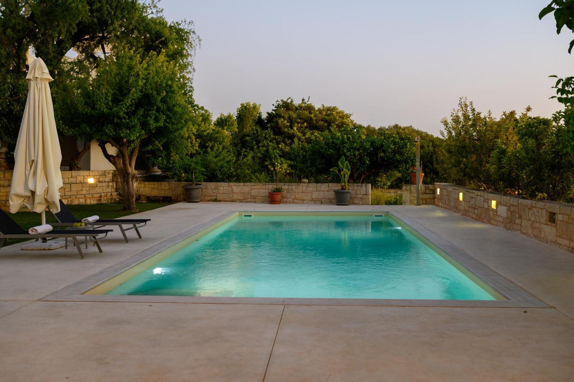 Blue Sky Villa In Crete Epano Vathia Exteriör bild