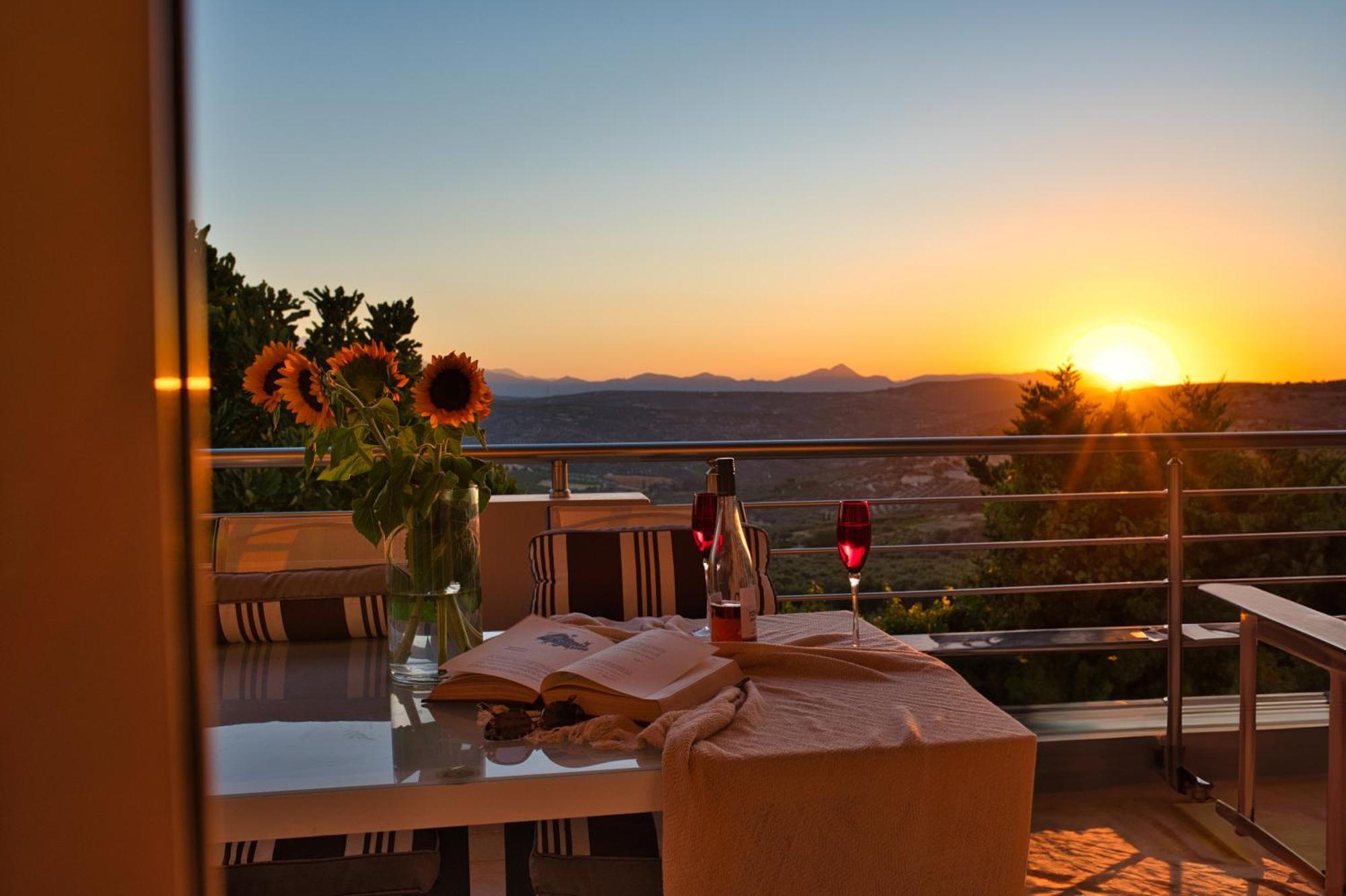 Blue Sky Villa In Crete Epano Vathia Exteriör bild